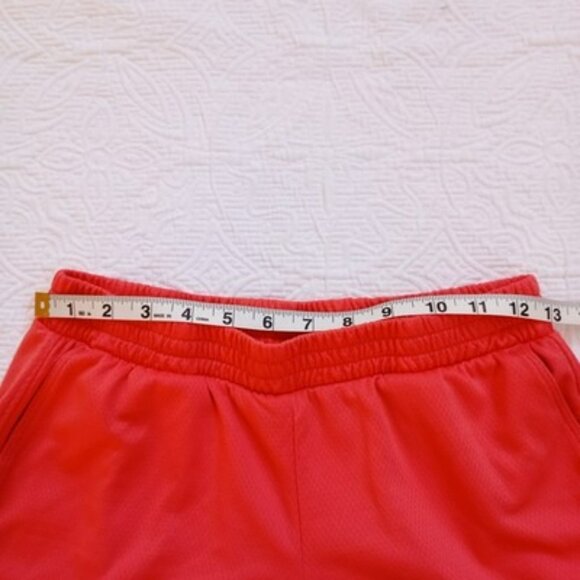 Layer8 Lime Perforated Racerback Tank Top Athletic Works Coral Plus Shorts Set L - Picture 10 of 11